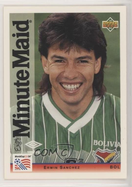 1994 Upper Deck World Cup Minute Maid Erwin Sanchez #22 zs5