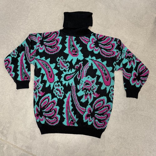 Julia | Vintage Paisley Turtleneck Sweater main image 1