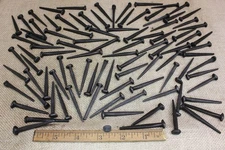 2" Rosehead 100 Nails Antique Square Wrought Iron Vintage Rustic Decorative
