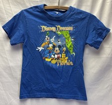 Vtg Youth Disney Dreams Florida  s T-shirt Mickey Pluto Goody Donald read 