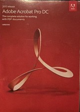 Adobe Acrobat Pro Full Version DVD/Windows - Permanent License For 2 PCs - New