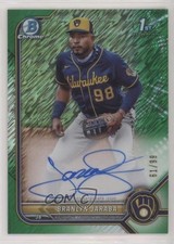 2022 Bowman Green Shimmer Refractor 61/99 Branlyn Jaraba #CPA-BJ Auto 0st9