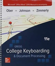 Microsoft Office Word 2016 - Spiral-bound, by Ober Scot; Johnson - Acceptable e