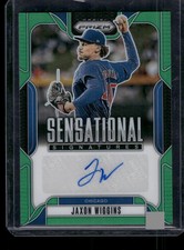 Jaxon Wiggins 2025 Panini Prizm Baseball Sensational Signatures #SS-JW Green
