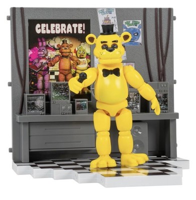 Five Nights at Freddy's Golden Freddy Office Set 5in Articulated