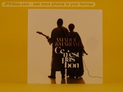 AMADOU AND MARIAM CE N'EST PAS BON (L76) 3 TRACK CD WITH PROMO PICTURE SLEEVE BE