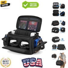 Travel Carry Case Compatible with PS5/PS5 Slim/PS4/PS4 Pro/PS4 Slim/Xbox One/...