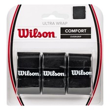 WILSON Sporting Goods Ultra Wrap Tennis Overgrip 3-Pack , Black