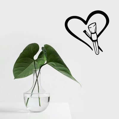 Make-up Liebe Herz Vinyl Aufkleber Sticker für Auto/Fenster/Wand Schönheit MUA