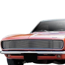 For Chevy Camaro 67-68 3-Pc Chrome Polished 8x6 mm Horizontal Billet Main Grille