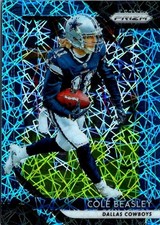 2018 Panini Prizm Prizms Lazer #200 Cole Beasley Laser SP Dallas Cowboys Card