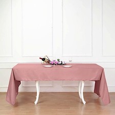 Dusty Rose 60x126 RECTANGLE POLYESTER TABLECLOTH Wedding Catering Kitchen Dinner