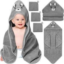 4 PCS Hooded Baby Towels, Soft Baby Towel, Absorbent Baby Bath Towel, Baby Towel