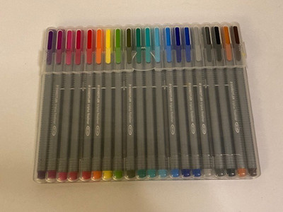 STAEDTLER Triplus Fineliner Pens Set (20 Pack)   Precision 0.3mm Tip, Vibrant Co
