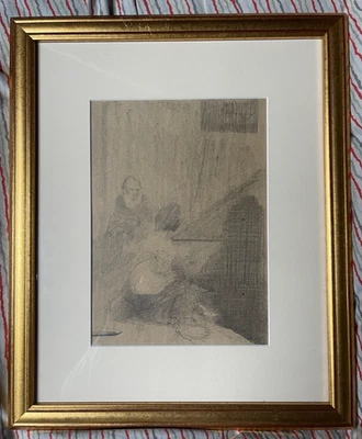 Nicolas Sternberg (1901–1960) – Conversation galante – Dessin - Signé - 1920 - Photo 1/4