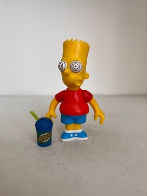 PLAYMATES INTERACTIVE THE SIMPSON SERIES 16 BRAIN FREEZE BART SIMPSON FIGURE WOS