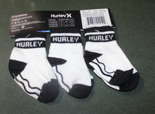 HURLEY INFANT SOCKS-3PK-SIZE 12-24M-NWT