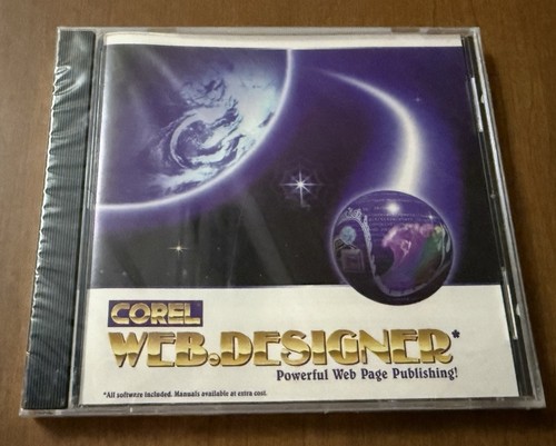 NEU Corel Web.Designer - Leistungsstarker Webseiten-Publishing PC 1996 Vintage Software