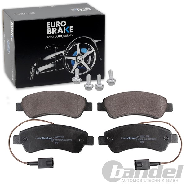 Eurobrake BremsbelÄGe Satz Hinterachse Passend FÜR CitroËN Jumper Fiat Ducato-image