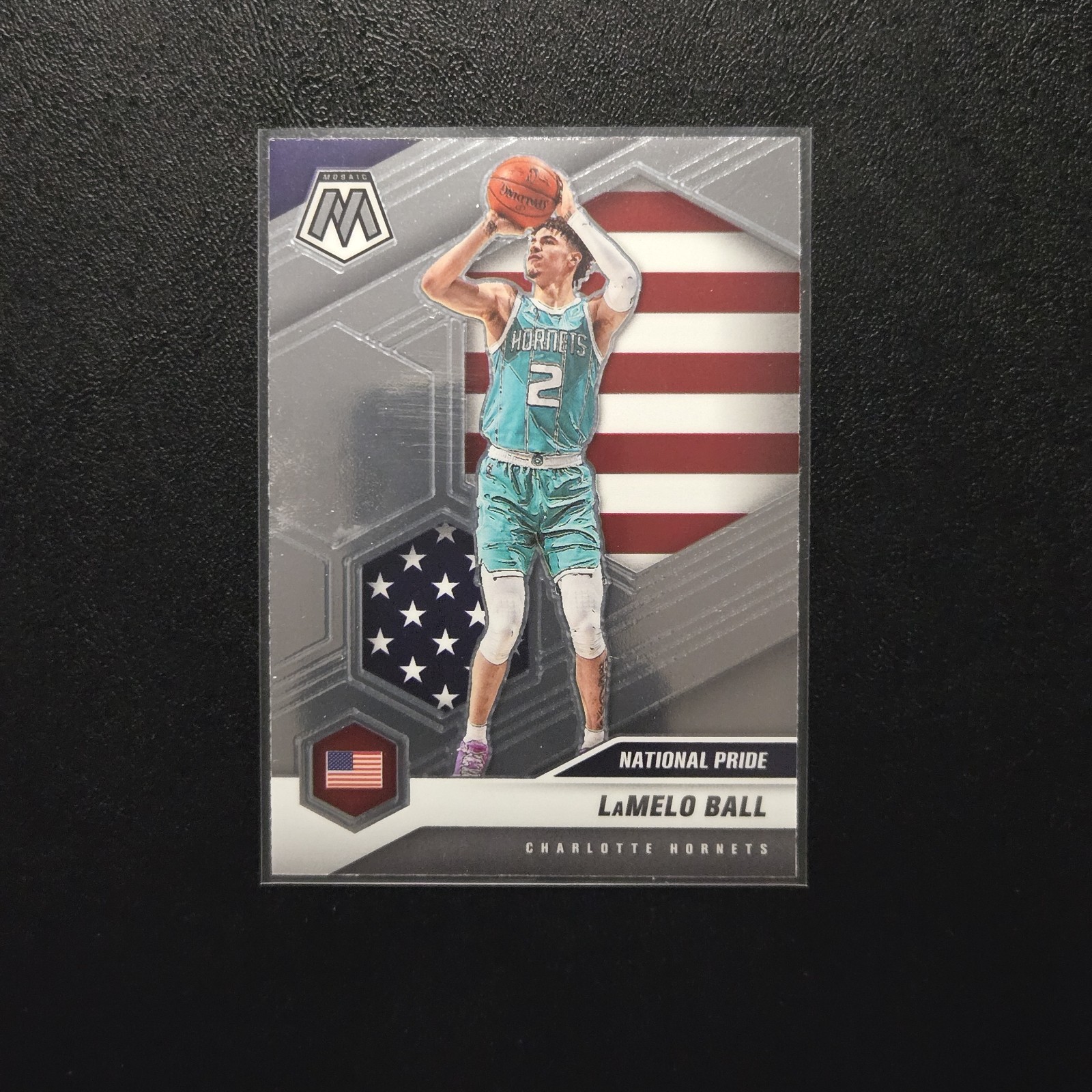 LaMelo Ball 2020 Panini Mosaic #257 Rookie National Pride RC Charlotte Hornets