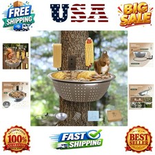Squirrel Feeders for Outside-Squirrel Feeder with Drainage Holes, Removable B...