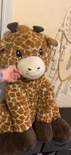 Jumbo Giraffe Stuffed Animal Plush Toy Brown White 36" Large