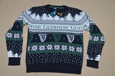 Guinness Fair Isle Knitted Christmas Jumper TU S Small 87-92cm 34-36" Brand New