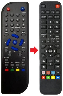Fernbedienung geeignet für ELIT DVB-TE7802-R