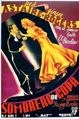  Sombrero de Copa Movie Poster - Fred Astaire & Ginger Rogers Classic Dance