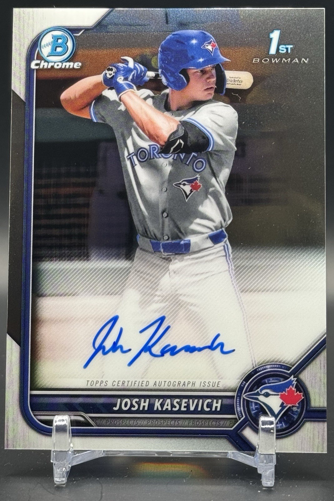 2022 Bowman Chrome 1st Bowman Josh Kasevich #CDA-JK RC auto Toronto Blue Jays