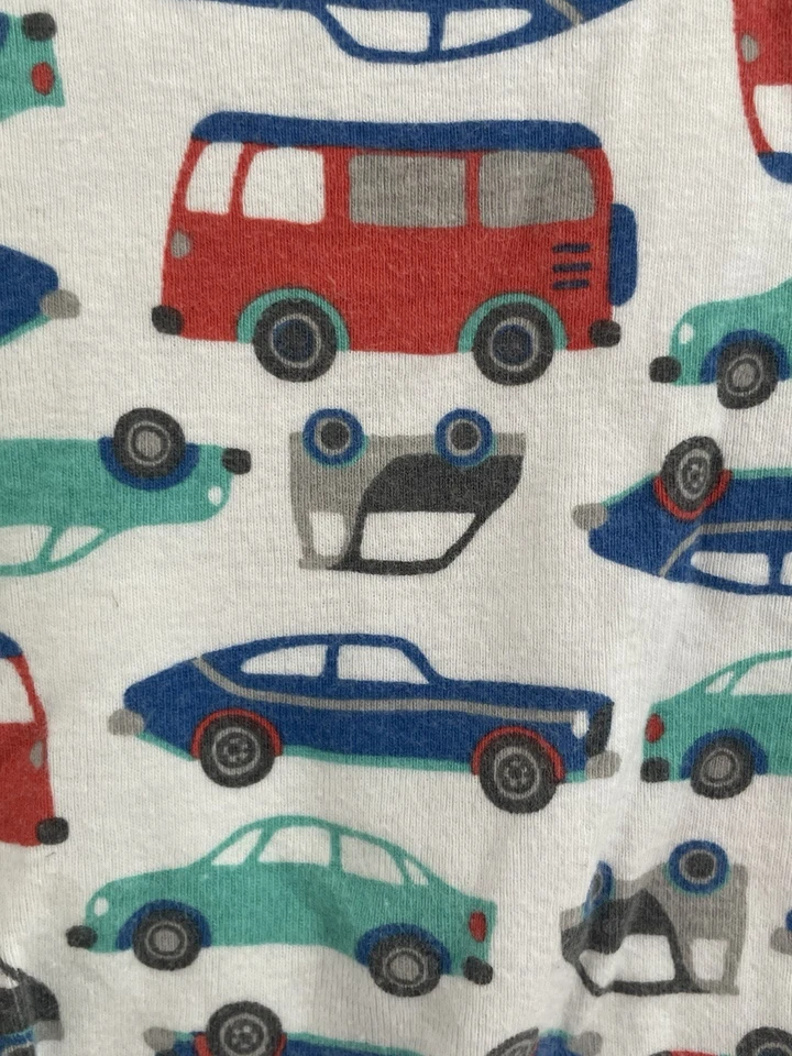 Carter's Bebé Niños 1 Pieza Coches Coloridos Algodón Cremallera Manga Larga Pijamas Blanco 18M Foto 4 de 4