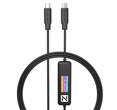 Power-Z AK001 Multi-Function 240W USB PD Charging Test Cable with Color Displ...