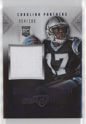 2015 Panini Prestige Extra Points Purple /100 Devin Funchess Jumbo Patch RC 0l1