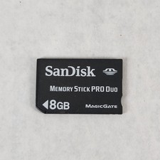 SanDisk 8GB Memory Stick Pro Duo MagicGate Sony Camera PSP PlayStation Portable