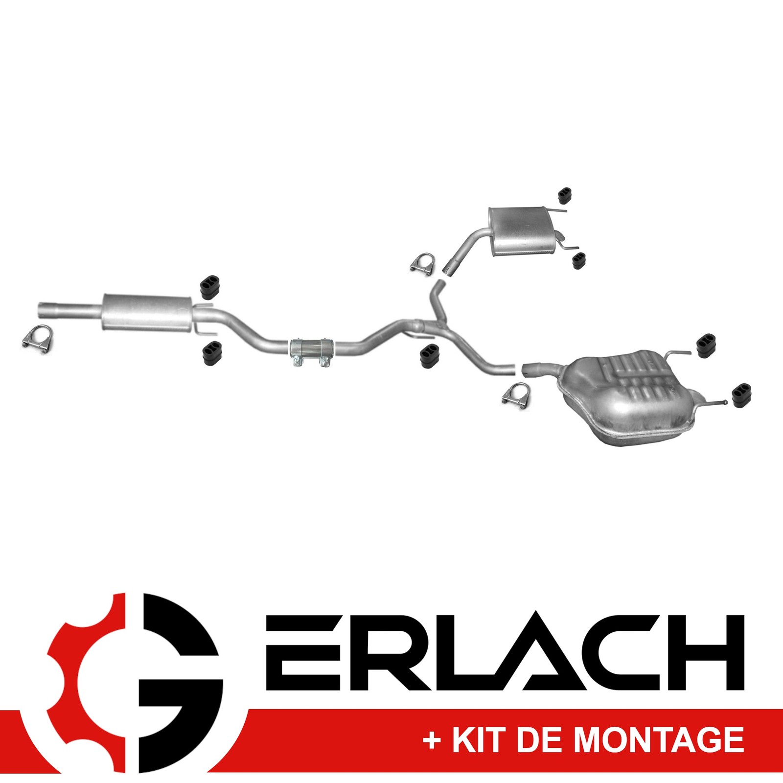 Silencieux echappement Opel Vectra C 2.2 Direct et 3.2 V6 acier