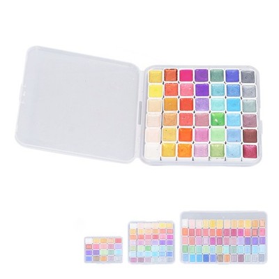 Glitter Watercolor Paint Set Pearlescent Soluble Metallic Colors Watercolor NEW