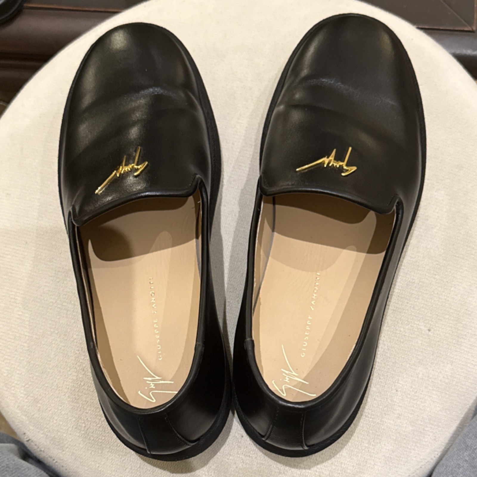 2025 Zanotti Men’s Kobe Black Gold EU 41 US 8 Loafer w/ Receipt+Bags, No Box image 8