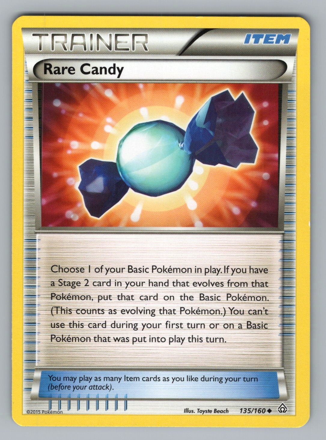 RARE CANDY 135 UC POKEMON LP PRC BEACH..*