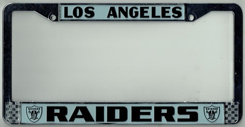 Los Angeles Raiders Vintage California Football GANG MEMBER License Plate Frame