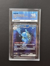 Pokémon TCG Blastoise EX 200/165 SIR Pokemon 151 S&V English Ace 10 Gem Mint