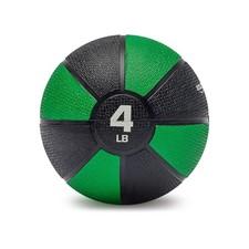 Amazon Basics Weighted Medicine Ball, 4 Pounds, Green/Black 4 pounds, Green