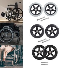 2 Stück 6 Zoll Vorderrad Ersatz Glatträder Verschleißfeste Laufrolle