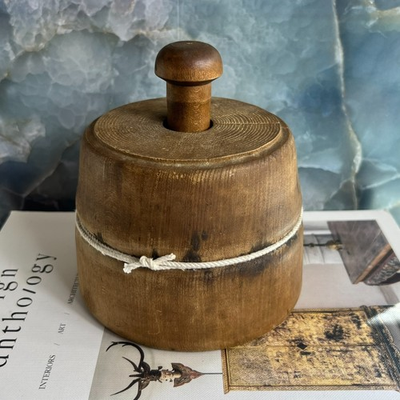 #ad #ad Antique Butter Mold Print 19th.c PA Dutch Geometric Design Carved Wood $75.90