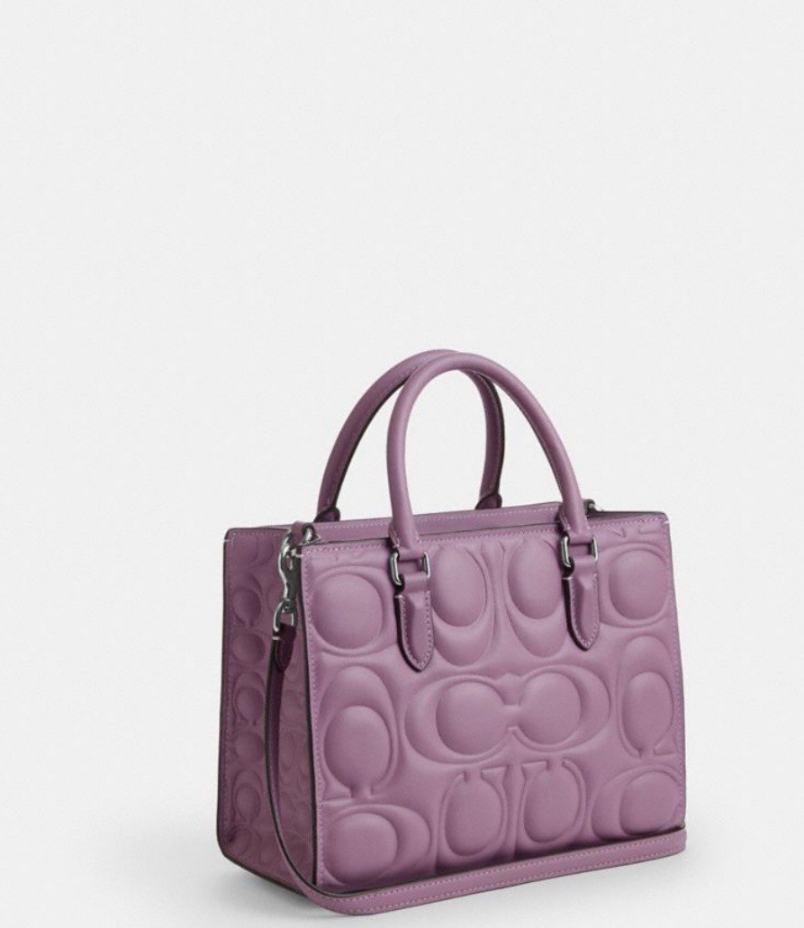 NWT Coach Maggie Small Tote Bag Signature Leather In Jasmine Style