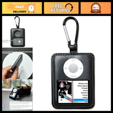 Handmade Leather Case for iPod Nano 3rd Gen - Durable, Stylish, Black Hook