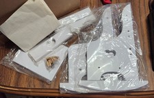 Sedia a dondolo bambola vintage legno bianco Lillian Vernon #7595 nuova con scatola