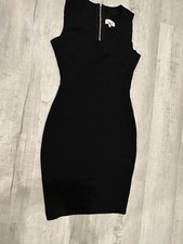 Women's MILLY BLACK SWEATER DRESS Size Large Sleeveless