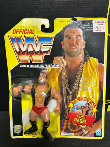 Hasbro WWF WWE RAZOR RAMON Series 7 Figure Yellow ...