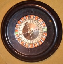 Vintage Casino Style Mini Roulette Game With Ball