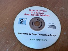 HOW TO INVEST IN A DOWN REAL ESTATE MARKET BY JAMES GAGE - ONE AUDIO CD